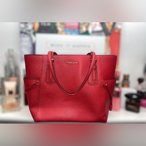 Michael Kors Red Tote Bag - Picture 8 of 15